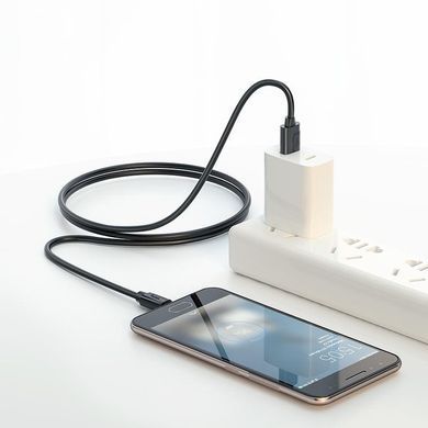 Кабель для зарядки MicroUSB Android BOROFONE BX55 1m 2.4A Білий
