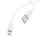 Кабель для зарядки MicroUSB Android BOROFONE BX55 1m 2.4A Білий