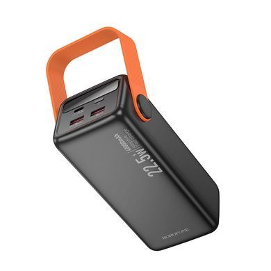 Павербанк 40000mAh с быстрой зарядкой 22.5W и фонарем BOROFONE BJ66 2USB/1Type-C Черный
