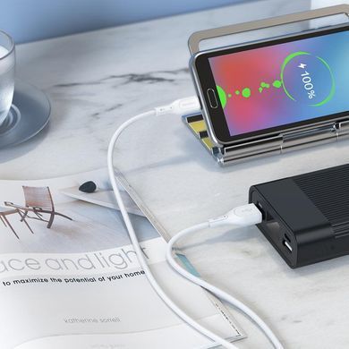 Кабель для зарядки MicroUSB Android BOROFONE BX66 1м Білий