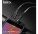 Кабель для зарядки MicroUSB Hoco Splendor led U70 120см 2.4 A Сірий