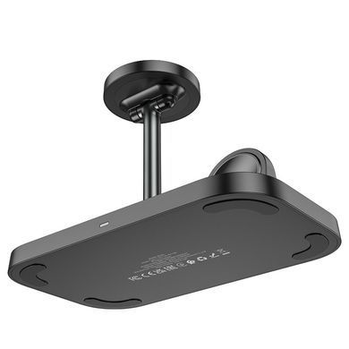 Настільна безпровідна зарядка 3в1 BOROFONE BQ29 Magsafe для iPhone 12/13/14/15 Чорний