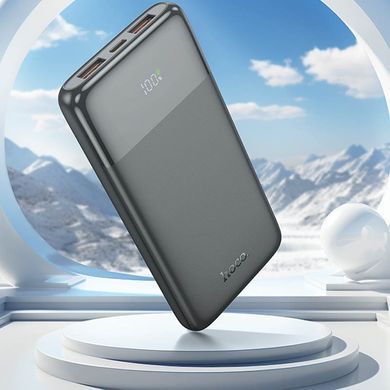 Павербанк PowerBank с быстрой зарядкой 22.5W 10000mAh HOCO J121 2USB/1Type-C, 22.5W+PD20W Черный