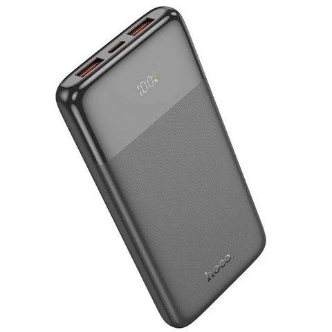 Павербанк PowerBank зі швидкою зарядкою 22.5W 10000mAh HOCO J121 2USB/1Type-C, 22.5W+PD20W Чорний