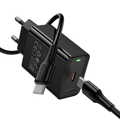 Зарядний пристрій із швидкою зарядкою і кабелем C to C 60W HOCO CS93A PD 20W Type-C