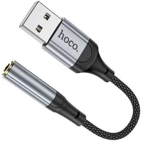 Перехідник USB на AUX 3.5mm HOCO LS36 Чорний