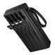 Павербанк с зарядкой 22.5W кабелями Lightning, Type-C, Micro-USB, USB 20000mAh и фонарем HOCO J155 Черный