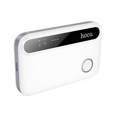 Портативный модем WiFi роутер 4G HOCO HI41 150Mbps, 2100mAh Белый