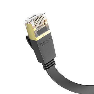 Мережевий кабель для інтернету HOCO US07 General 10м/RJ45/cat-6 Чорний