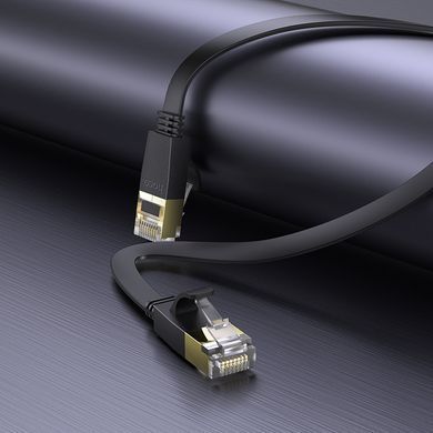 Мережевий кабель для інтернету HOCO US07 General 10м/RJ45/cat-6 Чорний