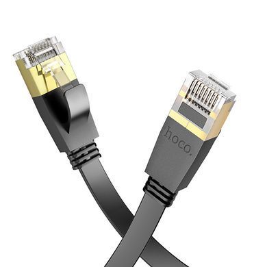 Мережевий кабель для інтернету HOCO US07 General 10м/RJ45/cat-6 Чорний