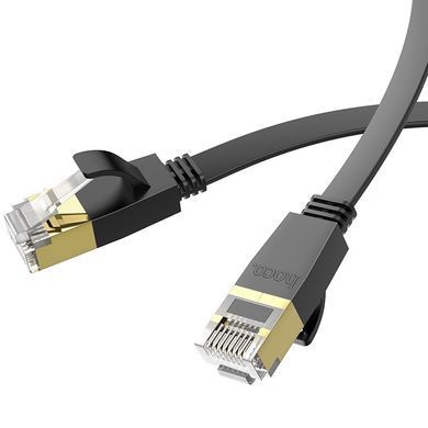Мережевий кабель для інтернету HOCO US07 General 10м/RJ45/cat-6 Чорний