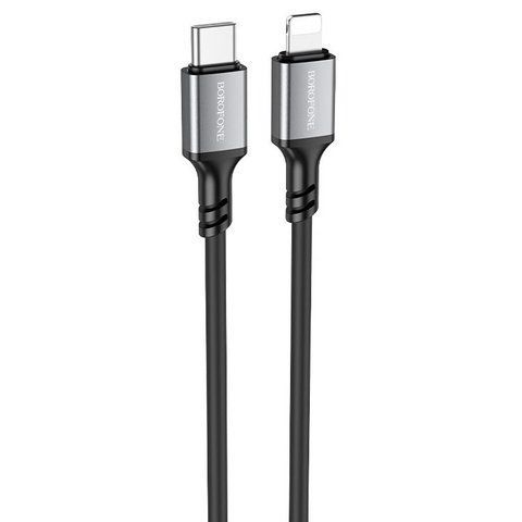 Кабель для зарядки із швидкою зарядкою Type-C to Lightning Apple BOROFONE BX83 1м/PD 20W Чорний