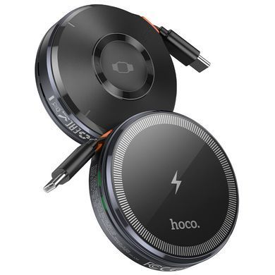 Безпровідний зарядний пристрій MagSafe для iPhone, iWatch з висувним кабелем HOCO CQ18 Сірий