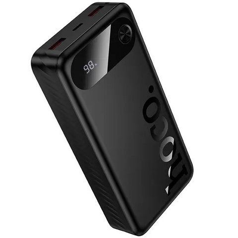 Повербанк павербанк с быстрой зарядкой PD20W HOCO J154A Victorious 20000mAh 2USB + Type-C 22.5W Черный