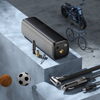 Автомобільний компресор BOROFONE FC1 160psi, 3 м, 120W, 80дБ Чорний