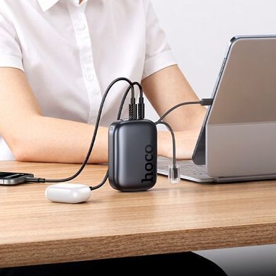 Павербанк 20000 повербанк 20000 с быстрой зарядкой 22.5W HOCO Q55 power bank с кабелем Type-C Lightning павер банк 20000
