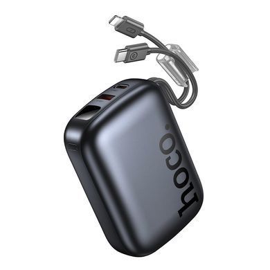 Павербанк 20000 повербанк 20000 с быстрой зарядкой 22.5W HOCO Q55 power bank с кабелем Type-C Lightning павер банк 20000