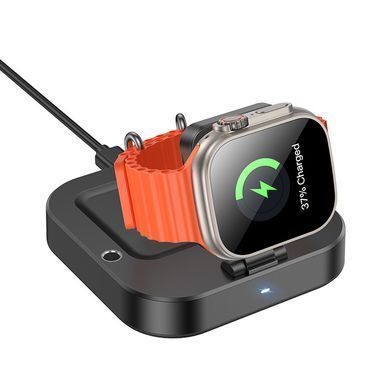 Настільна зарядна станція 3в1 для телефону, навушників, iWatch HOCO CQ16A Чорний