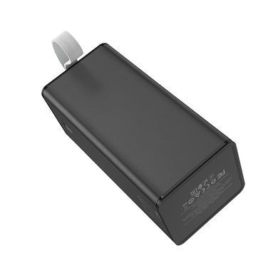 Повербанк з ліхтарем HOCO LED Powermaster J86A 50000mAh 2USB/Type-C, PD/QC, 5A/22.5W Чорний