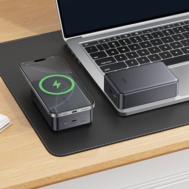 Павербанк 20Вт с зарядкой MagSafe 20000mAh HOCO J160B Type-C Серый