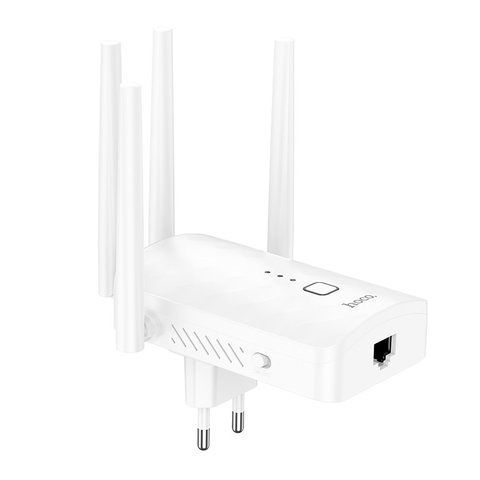 Ретранслятор усилитель WiFi сигнала HOCO HI35 3000Mbps Белый