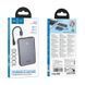 Павербанк 10000mAh с быстрой зарядкой 22.5W и кабелем Type-C-Type-C HOCO J170 2Type-C, 1USB Серый
