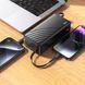 Павербанк 30000mAh со встроенными кабелями Lightning, Type-C, Micro-USB, USB HOCO J146B 1USB Черный