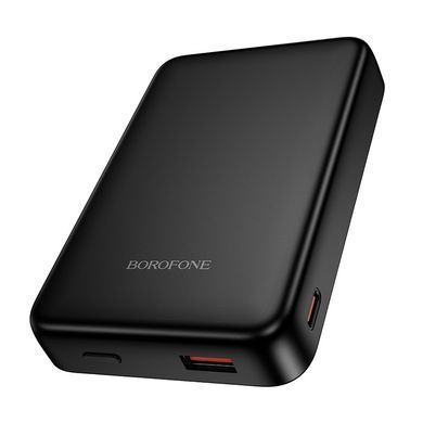 Павербанк с быстрой 20W и беспроводной зарядкой MagSafe 10000mAh BOROFONE BJ82A 1Type-C Черный