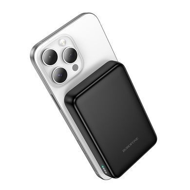 Павербанк с быстрой 20W и беспроводной зарядкой MagSafe 10000mAh BOROFONE BJ82A 1Type-C Черный
