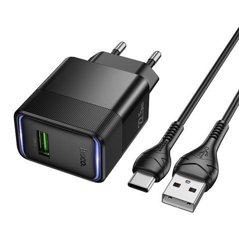 Зарядка с быстрой зарядкой 22.5W зарядное устройство с кабелем Type-C HOCO CS111A быстрая зарядка для телефона