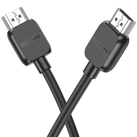Кабель HDMI 2м 2.0 male-to-male 4K HDTV BOROFONE BUS02 Vivido 2м Черный
