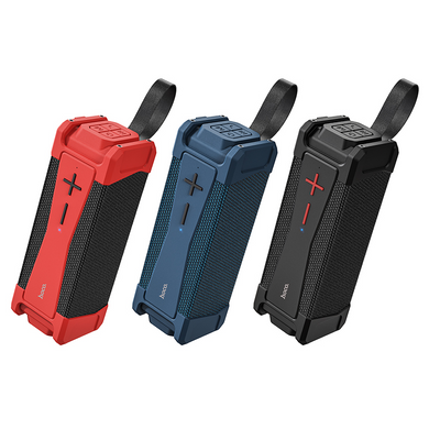 Портативная блютуз колонка HOCO IPX5 HC6 AUX, SD-card, Bluetooth, USB, FM-Radio Синий
