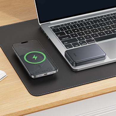 Павербанк з безпровідною зарядкою 5000mAh HOCO J160 Type-C Сірий