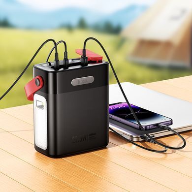 Павербанк зі швидкою зарядкою 22.5W 80000mAh HOCO J143 2Type-C, 3USB Чорний