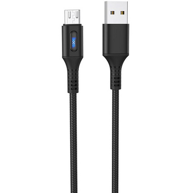 Кабель 1.2м для зарядки телефона планшета MicroUSB Android Hoco U79 120см 2.4A Черный
