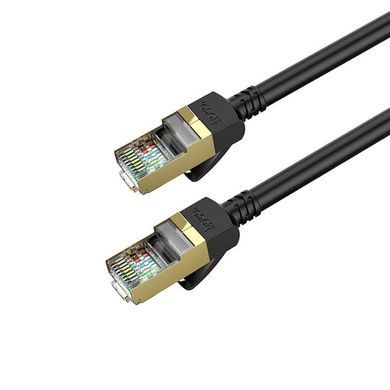 Мережевий кабель для інтернету 5метрів HOCO US02 Level RJ45/1Gbps=125MB/s Чорний