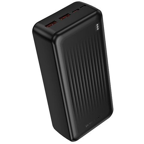 Павербанк 30000мА&middot;ч с быстрой зарядкой 22.5Вт BOROFONE BJ80B 2USB + Type-C Черный