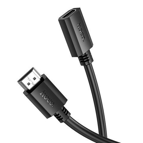 Кабель подовжувач відеокабелю HDMI HOCO US13 HDMI male to HDMI female, HD 4K, 1 м Чорний