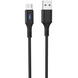 Кабель 1.2м для зарядки телефона планшета MicroUSB Android Hoco U79 120см 2.4A Черный