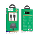 Кабель 1.2м для зарядки телефона планшета MicroUSB Android Hoco U79 120см 2.4A Черный
