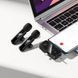 Микрофон беспроводной петличный 2 шт Type-C, Lightning, 3.5 мм HOCO L20C Черный