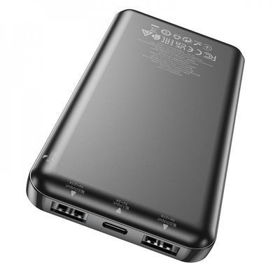 Павербанк повербанк 10000mAh HOCO J100 2USB/Type-C Черный