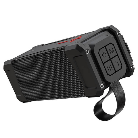 Портативна блютуз колонка HOCO IPX5 HC6 AUX, SD-card, Bluetooth, USB, FM-Radio Чорний