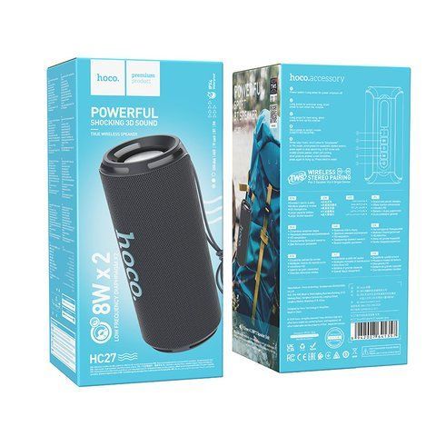 Портативная Bluetooth колонка HOCO HC27 AUX, FM-радио, TF-карты памяти, USB-флешки Черный