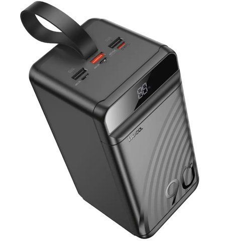 Павербанк 90000mAh PowerBank с быстрой зарядкой HOCO J123D 3USB/Type-C, QC22.5W+PD20W Черный