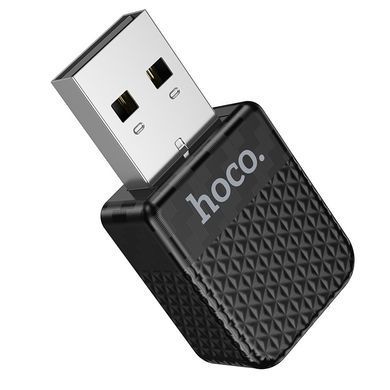 Безпровідний адаптер CarPlay для автомобіля з перехідником USB - Type-C HOCO HU3 iPhone 6-17, WiFi Чорний