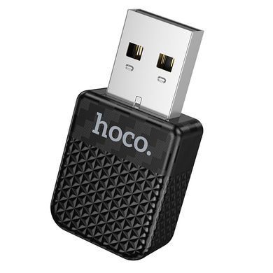 Безпровідний адаптер CarPlay для автомобіля з перехідником USB - Type-C HOCO HU3 iPhone 6-17, WiFi Чорний