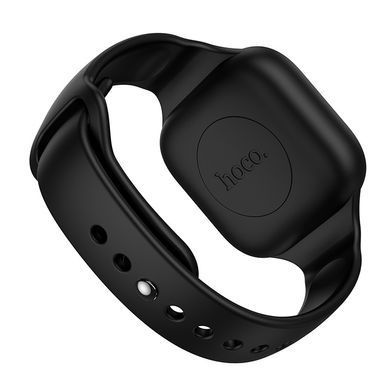 Детский GPS трекер в силиконовом ремешке HOCO E91E Черный