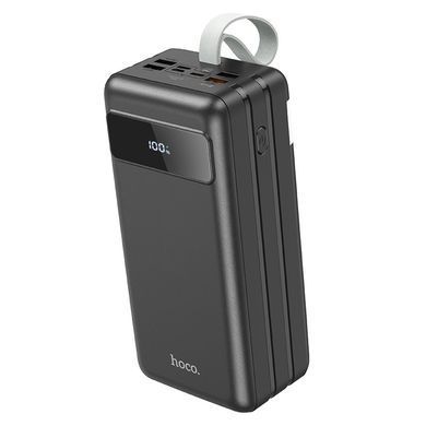 Павербанк повербанк 60000mAh із швидкою зарядкою HOCO J86B + Ліхтарик 4USB, 22.5W, QC/PD Чорний